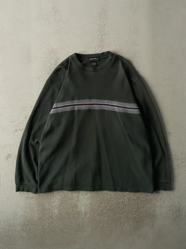 Vintage Y2K Green Eddie Bauer Thermal Long Sleeve (L) sold by Rebalance Vintage