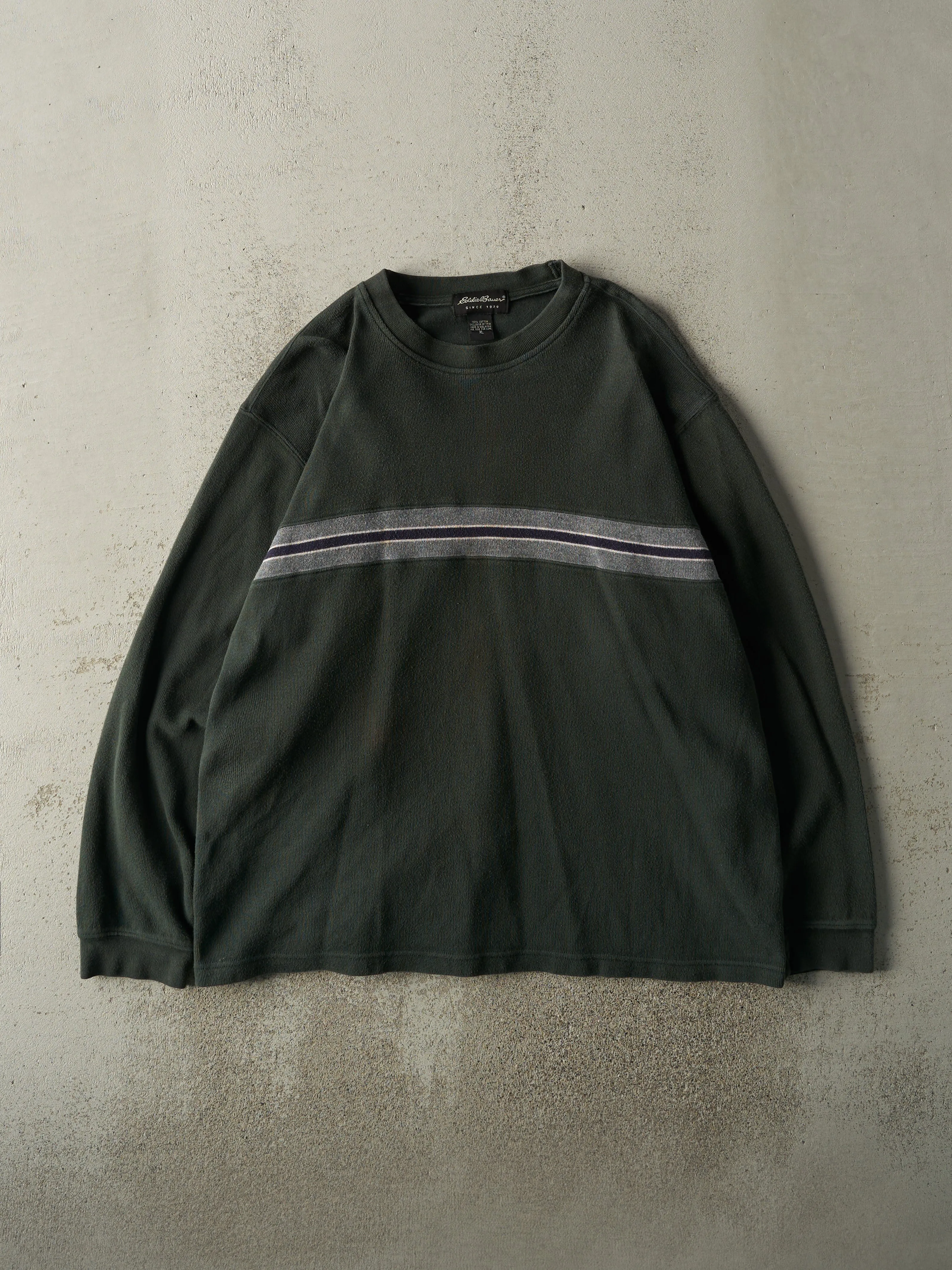 Vintage Y2K Green Eddie Bauer Thermal Long Sleeve (L) sold by Rebalance Vintage