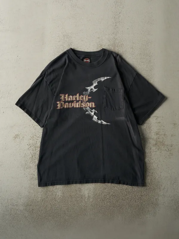 Vintage 04' Black Wildwood NJ Harley Davidson Pocket Tee (M) sold by Rebalance Vintage
