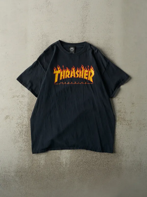 Vintage Y2K Black Thrasher Skateboard Magazine Tee (M/L) sold by Rebalance Vintage