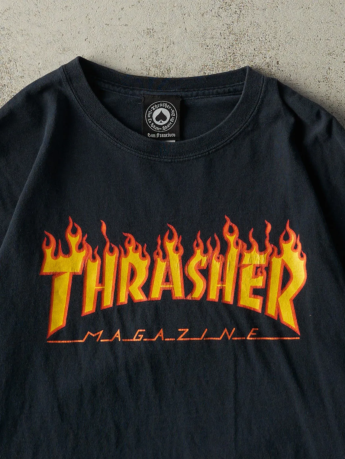 Vintage Y2K Black Thrasher Skateboard Magazine Tee (M/L) sold by Rebalance Vintage product image thumbnail 2