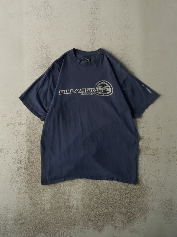 Vintage Y2K Navy Blue Billabong Hawaii Tee (M) made by Rebalance Vintage