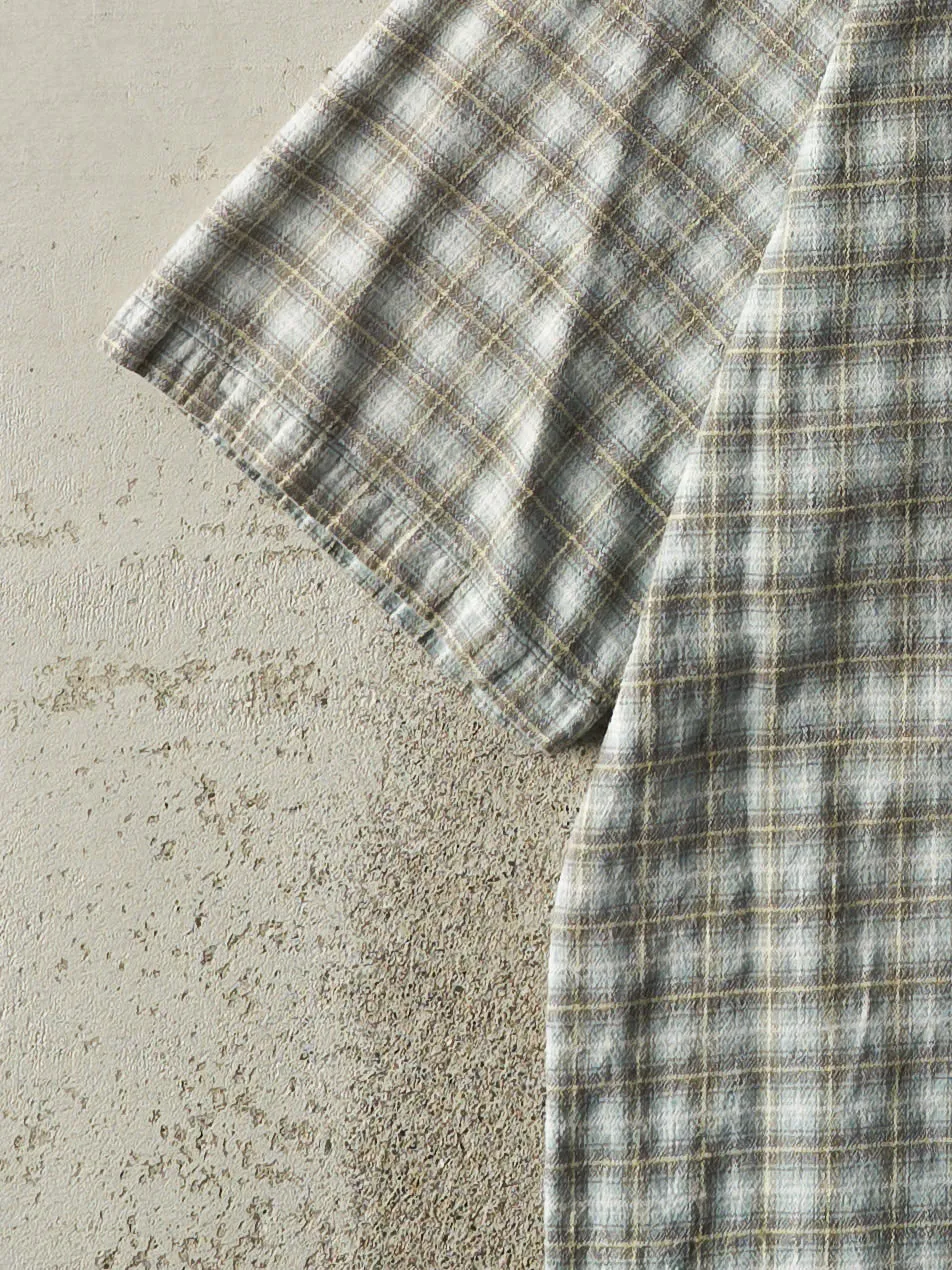 Vintage Y2K Beige & Brown Quiksilver Short Sleeve Button Up (M) sold by Rebalance Vintage product image thumbnail 4