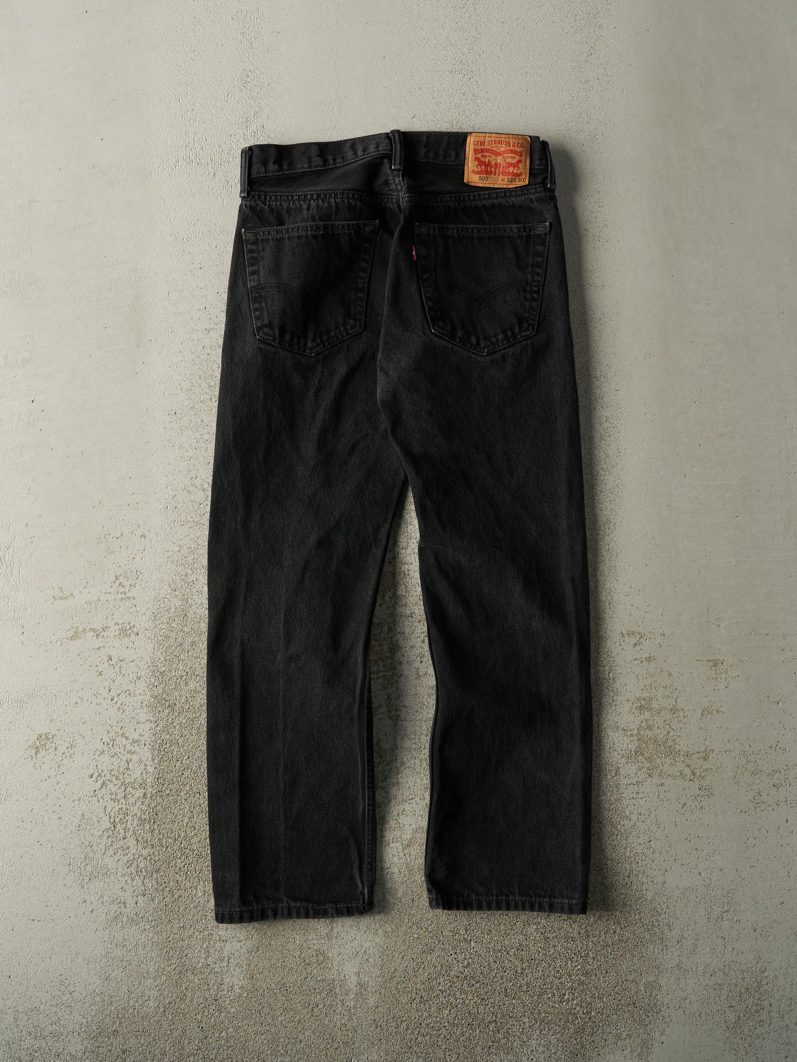 Vintage Y2K Black Levi's 505 Denim Pants (31x28) sold by Rebalance Vintage product image thumbnail 3