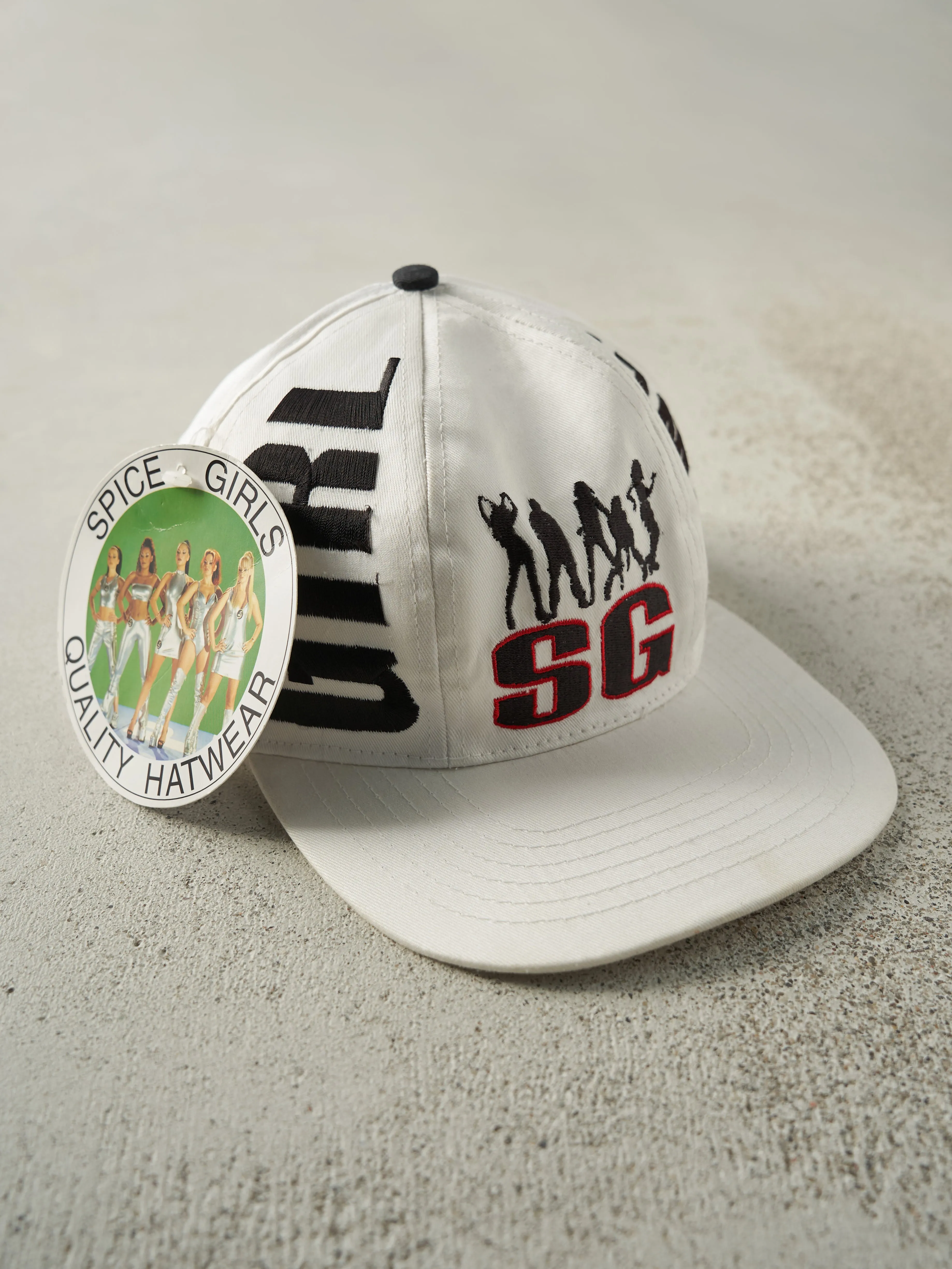 Vintage 97' White Spice Girls "Girl Power" Velcro Back Deadstock Hat sold by Rebalance Vintage product image thumbnail 4