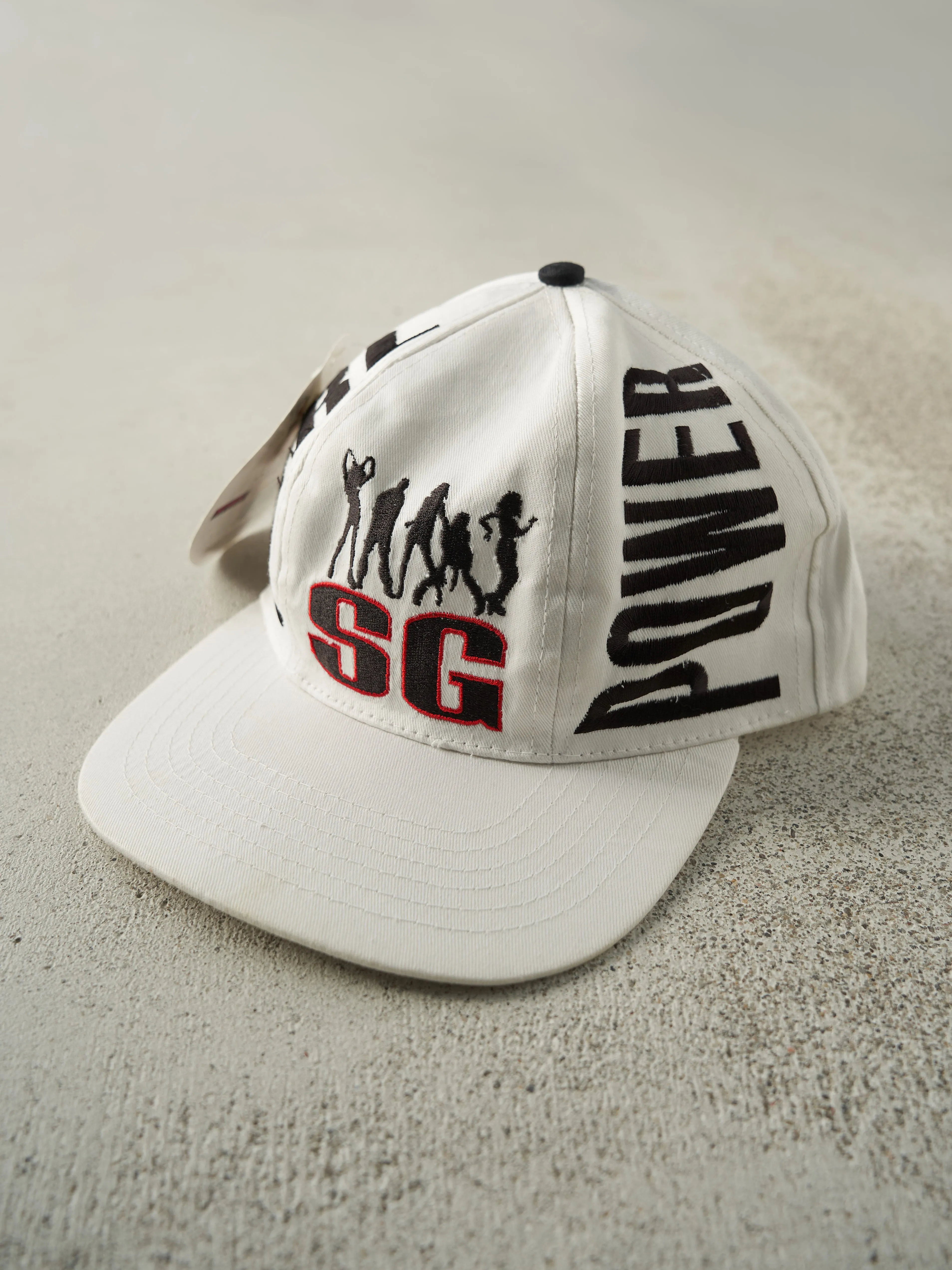 Vintage 97' White Spice Girls "Girl Power" Velcro Back Deadstock Hat sold by Rebalance Vintage product image thumbnail 2