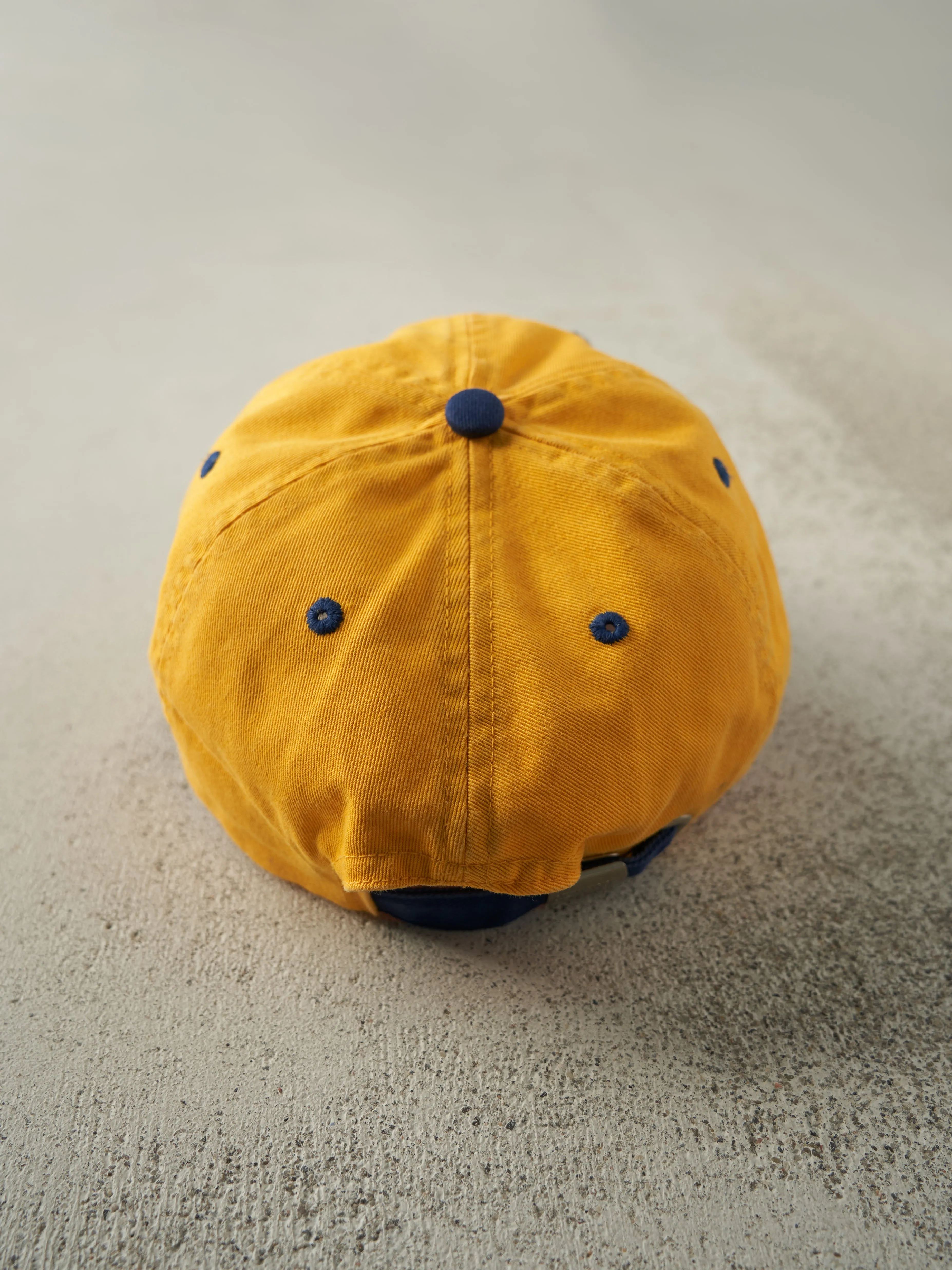 Vintage Y2K Yellow & Blue New York New York Las Vegas Embroidered Strap Back Hat sold by Rebalance Vintage product image thumbnail 3