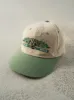Vintage 90s Beige & Green Senor Frogs Mexico Embroidered Strap Back Hat sold by Rebalance Vintage
