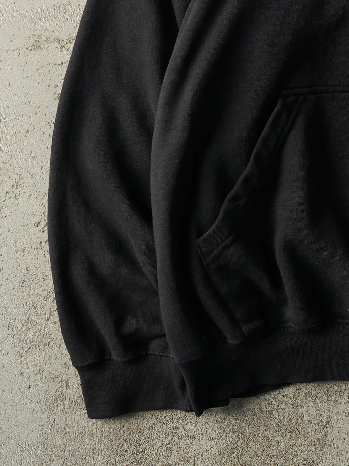 Vintage 90s Black Embroidered Wilson Boxy Hoodie (XXL) sold by Rebalance Vintage product image thumbnail 3