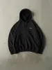 Vintage 90s Black Embroidered Wilson Boxy Hoodie (XXL) sold by Rebalance Vintage