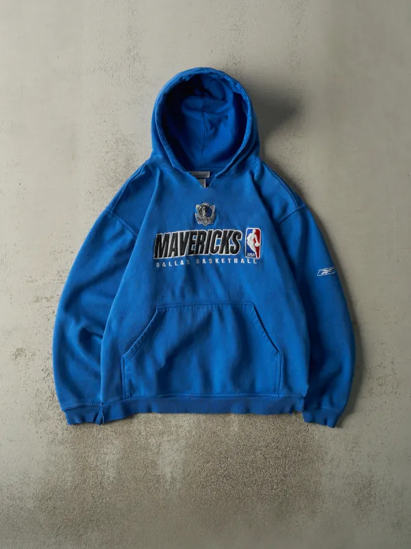 Vintage Y2K Blue Embroidered Dallas Mavericks Hoodie (L) made by Rebalance Vintage