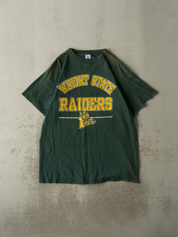 Vintage 90s Green Wright State Raiders Tee (XL) sold by Rebalance Vintage
