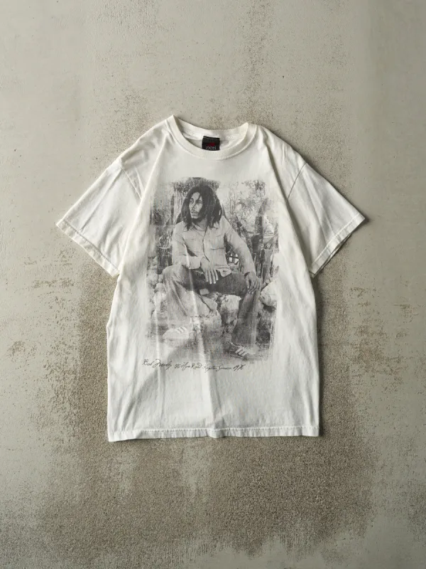 Vintage 10' White Bob Marley Tee (S) sold by Rebalance Vintage