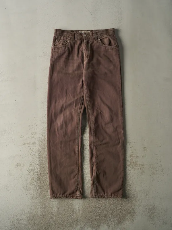 Vintage Y2K Brown Wind River Lined Denim Pants (32x34) sold by Rebalance Vintage