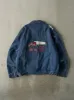 Vintage 90s Mid Wash Embroidered Fleece Lined Denim Jacket (XL) sold by Rebalance Vintage