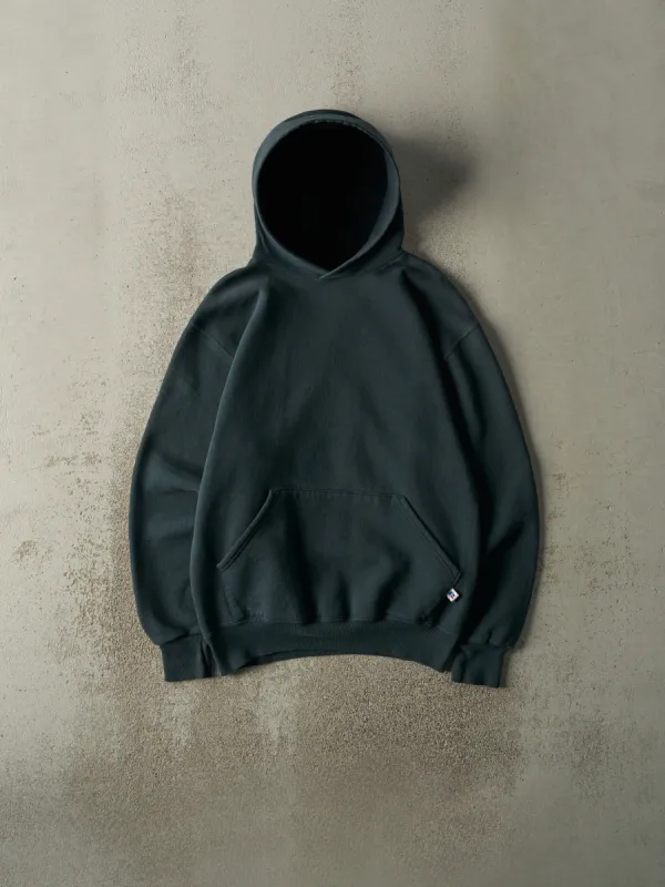 Vintage 90s Green Russell Athletic Blank Hoodie (M) sold by Rebalance Vintage