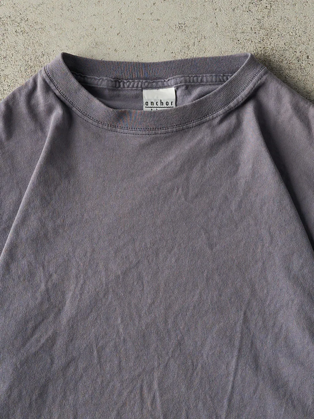 Vintage Y2K Slate Blue Blank Tee (M) sold by Rebalance Vintage product image thumbnail 2