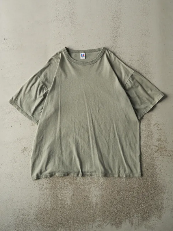 Vintage 90s Green Blank Russell Athletic Tee (L) sold by Rebalance Vintage
