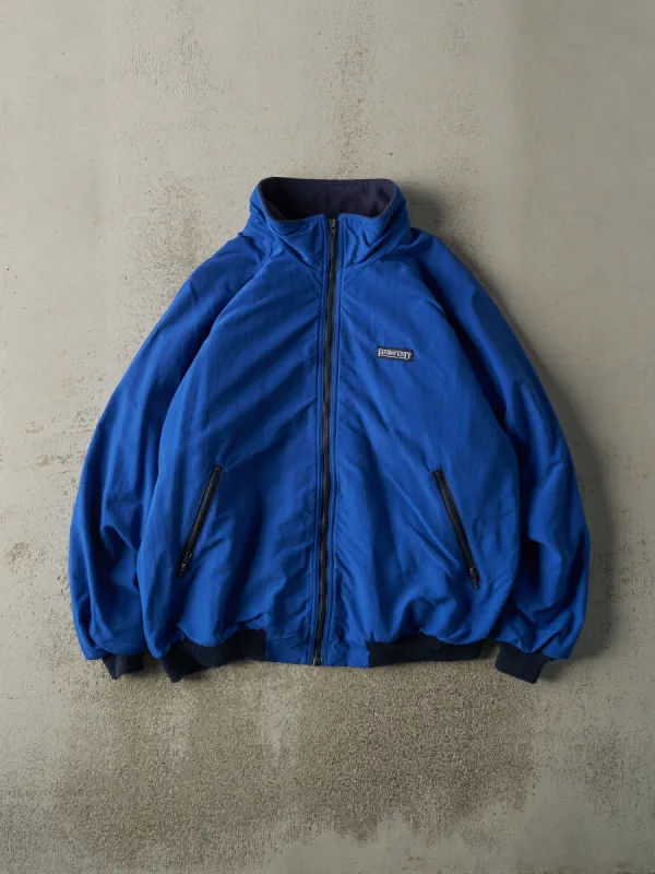Vintage 90s Blue Lands End Fleece Lined Squall Jacket (L) sold by Rebalance Vintage