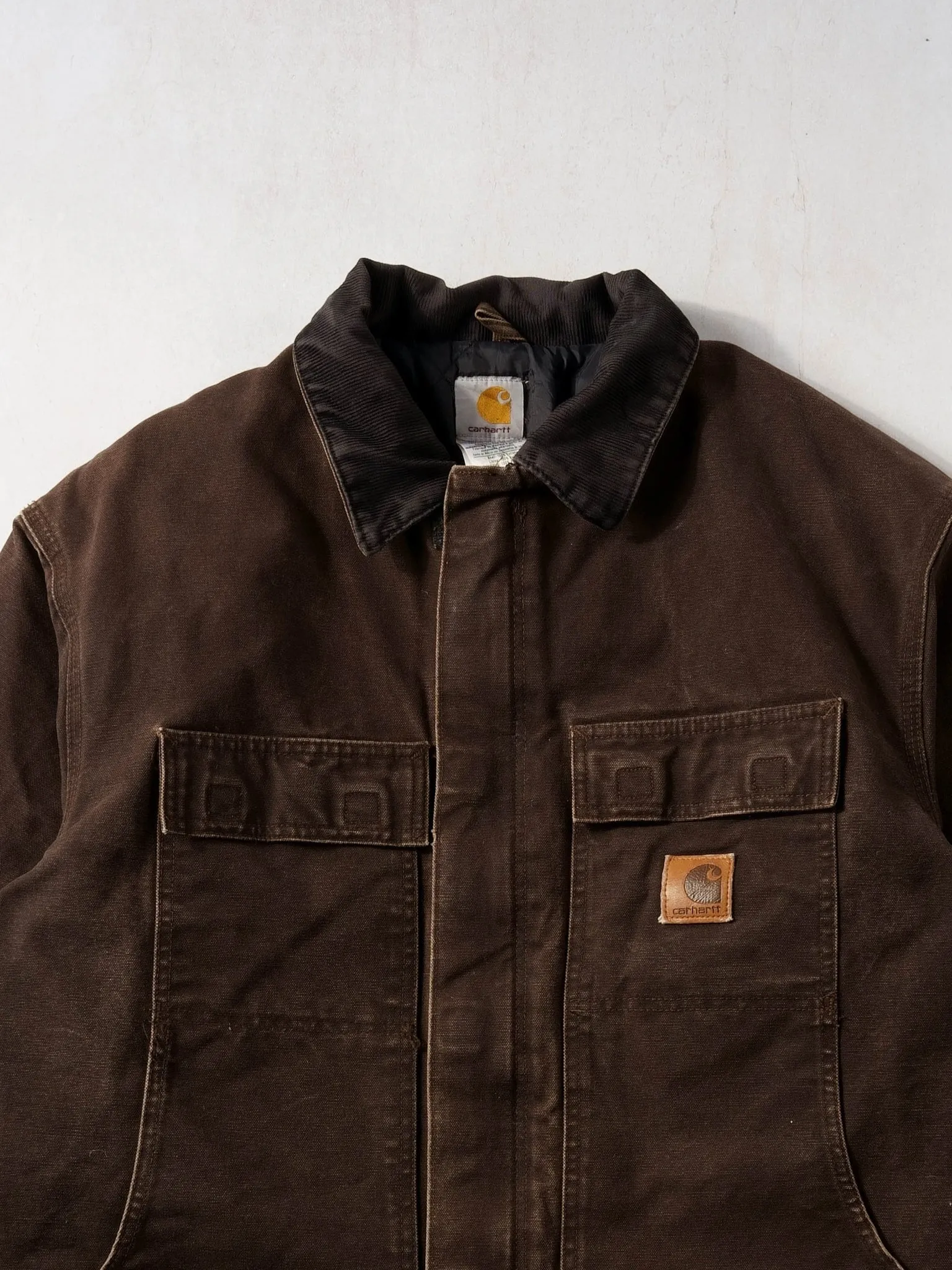 Vintage Rare 90s Washed Brown Carhartt Work Jacket (XL/XXL) sold by Rebalance Vintage product image thumbnail 2