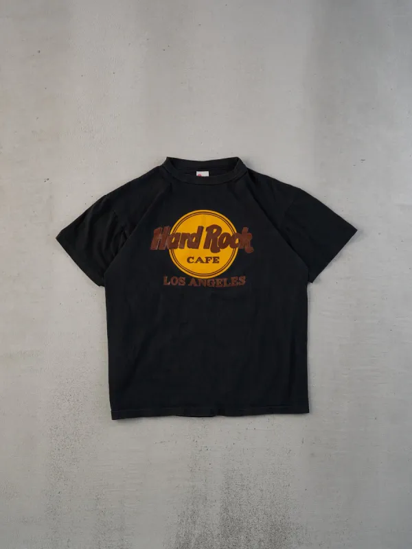Vintage 80s Black Single Stitched Hardrock Cafe Los Angeles Graphic Tee (M) made by Rebalance Vintage