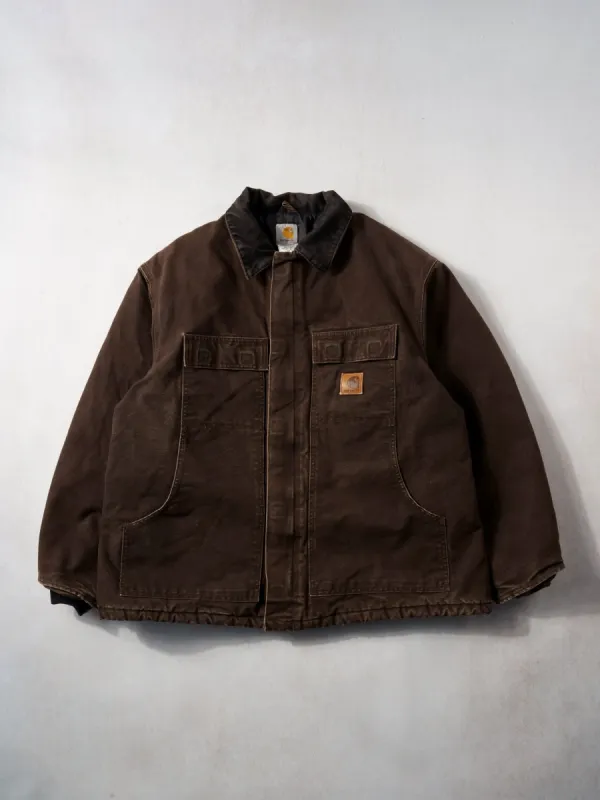 Vintage Rare 90s Washed Brown Carhartt Work Jacket (XL/XXL) sold by Rebalance Vintage
