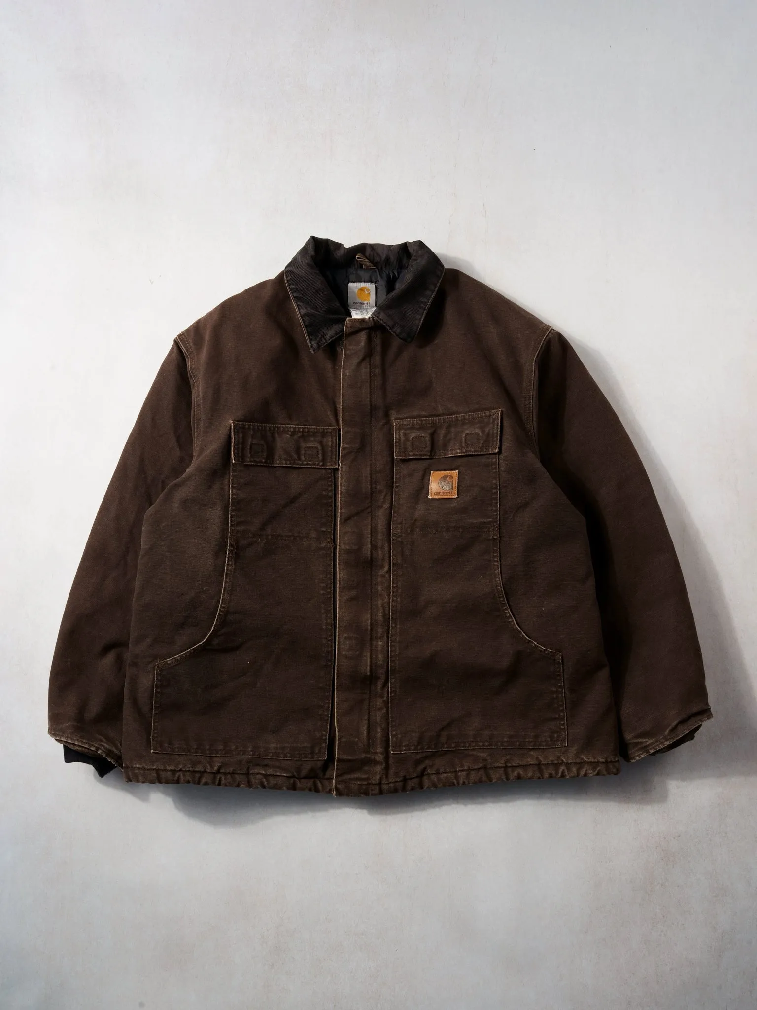Vintage Rare 90s Washed Brown Carhartt Work Jacket (XL/XXL) sold by Rebalance Vintage