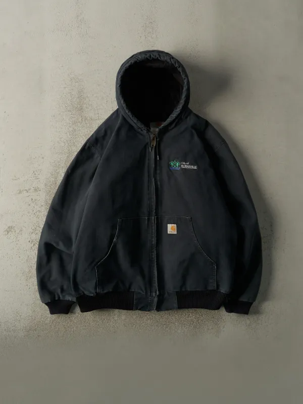 Vintage 90s Faded Black Carhartt Quilt Lined Active Jacket (XL) sold by Rebalance Vintage
