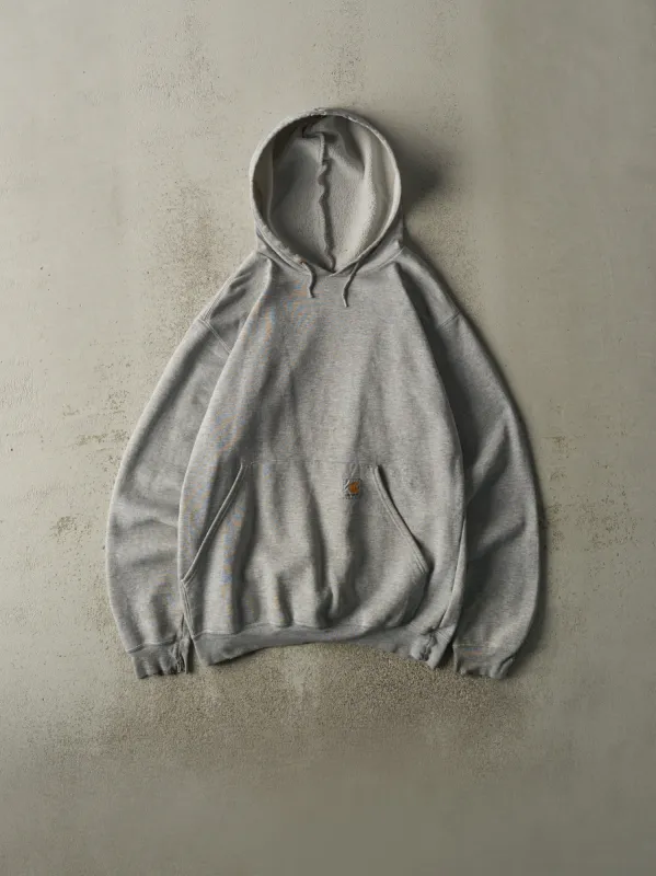 Vintage 90s Heather Grey Carhartt Hoodie (M) sold by Rebalance Vintage