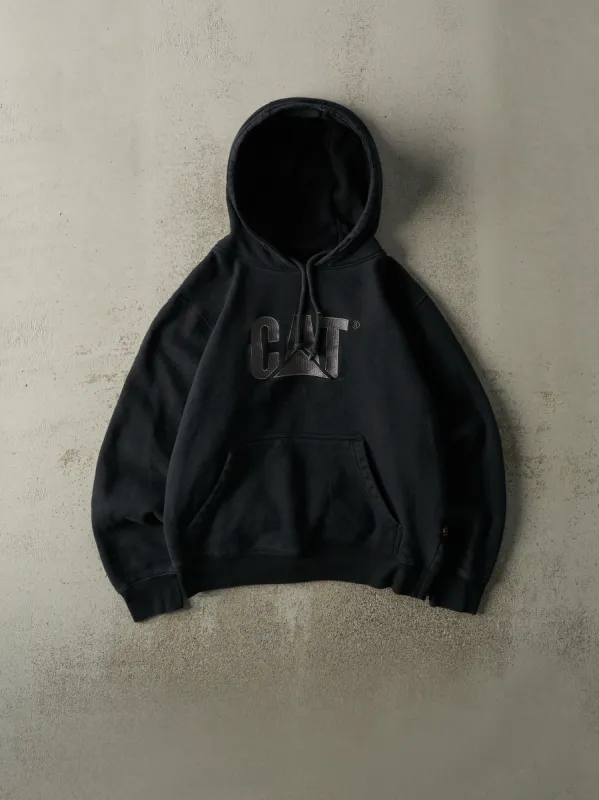 Vintage Y2K Black CAT Embroidered Hoodie (M/L) sold by Rebalance Vintage
