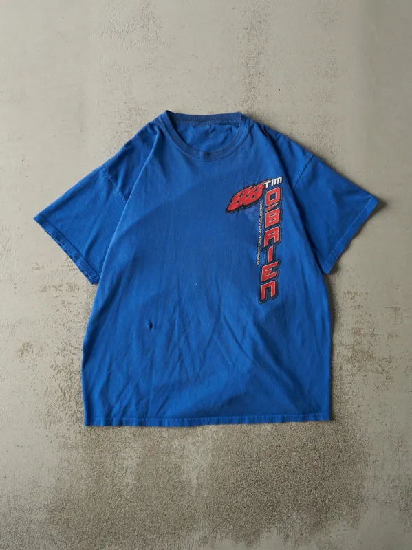 Vintage 90s Blue Tim O'Brien Racing Tee (M) sold by Rebalance Vintage