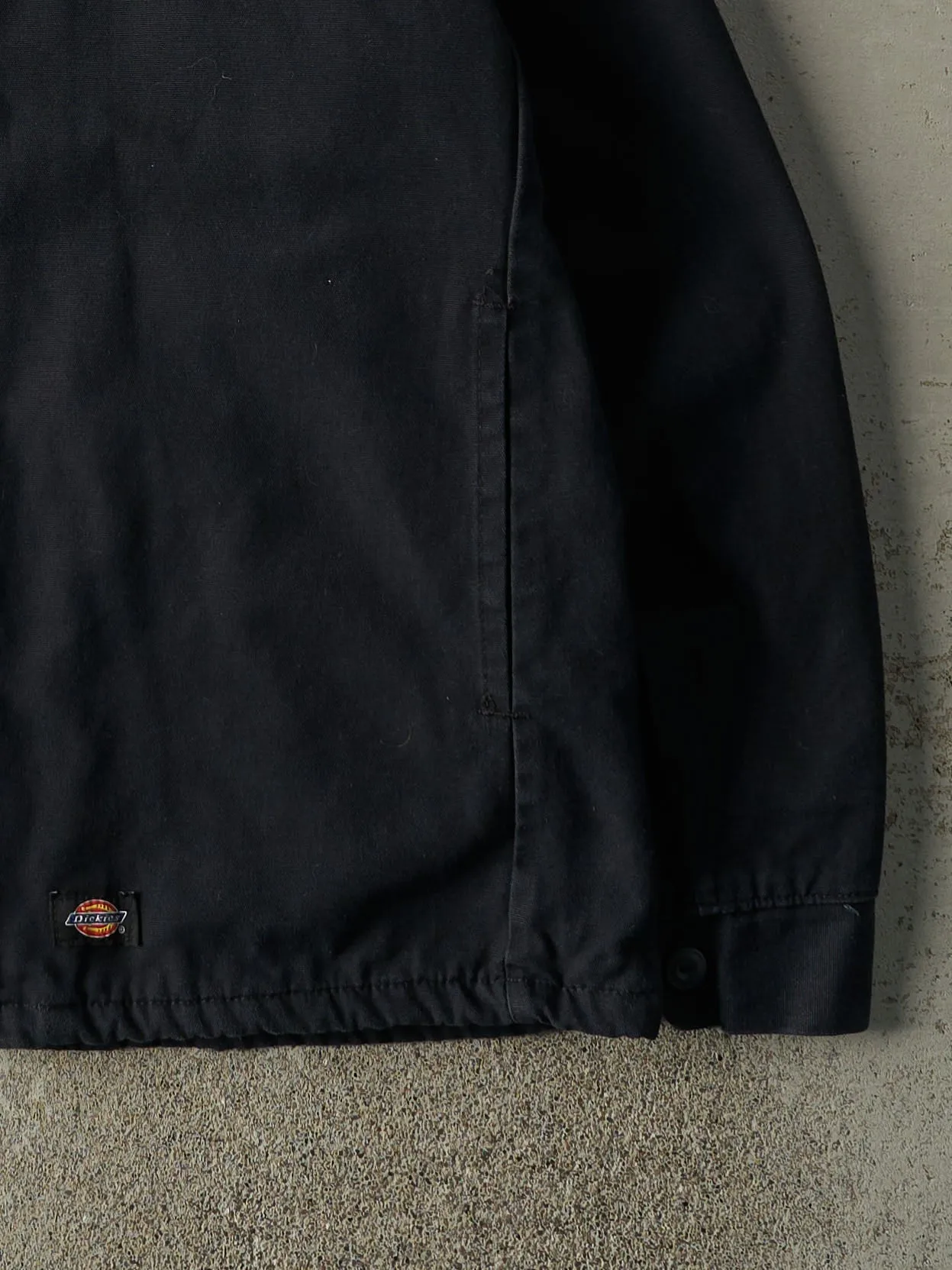 Vintage Y2K Faded Black Dickies Fleece Lined Work Jacket (S) sold by Rebalance Vintage product image thumbnail 4