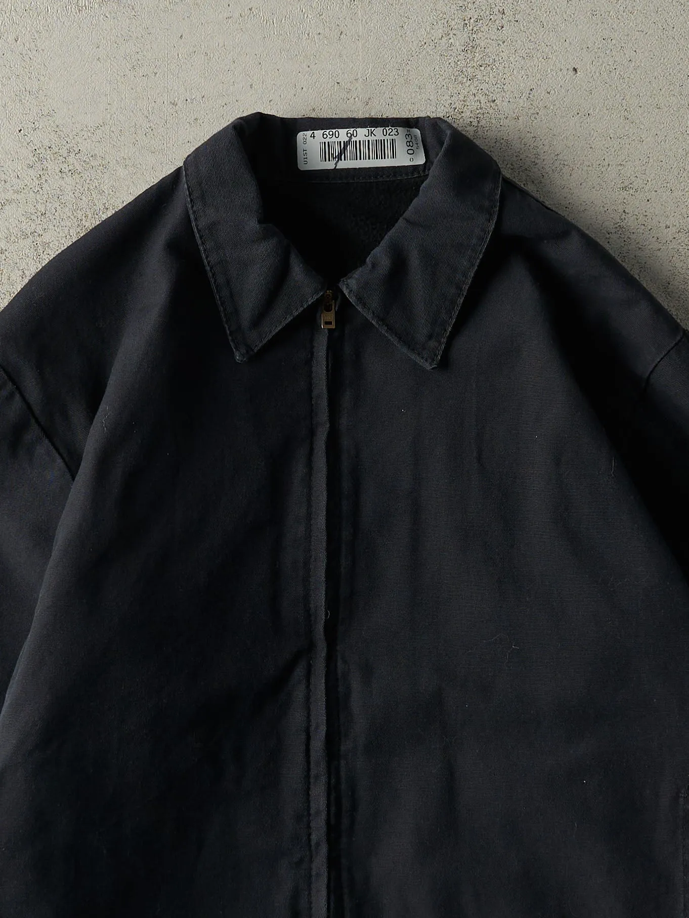 Vintage Y2K Faded Black Dickies Fleece Lined Work Jacket (S) sold by Rebalance Vintage product image thumbnail 3