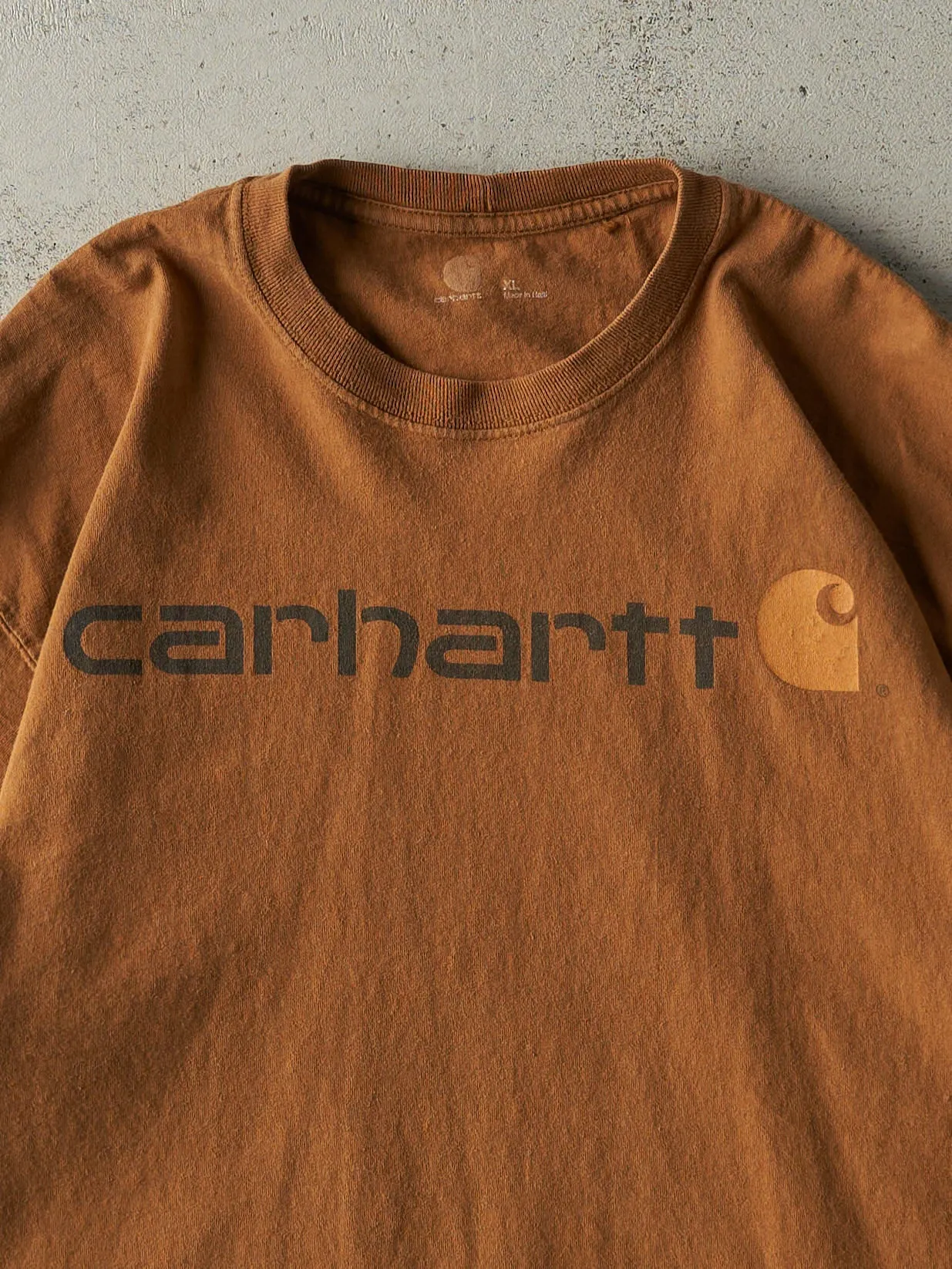 Vintage Y2K Camel Carhartt Logo Tee (XL/XXL) sold by Rebalance Vintage product image thumbnail 2