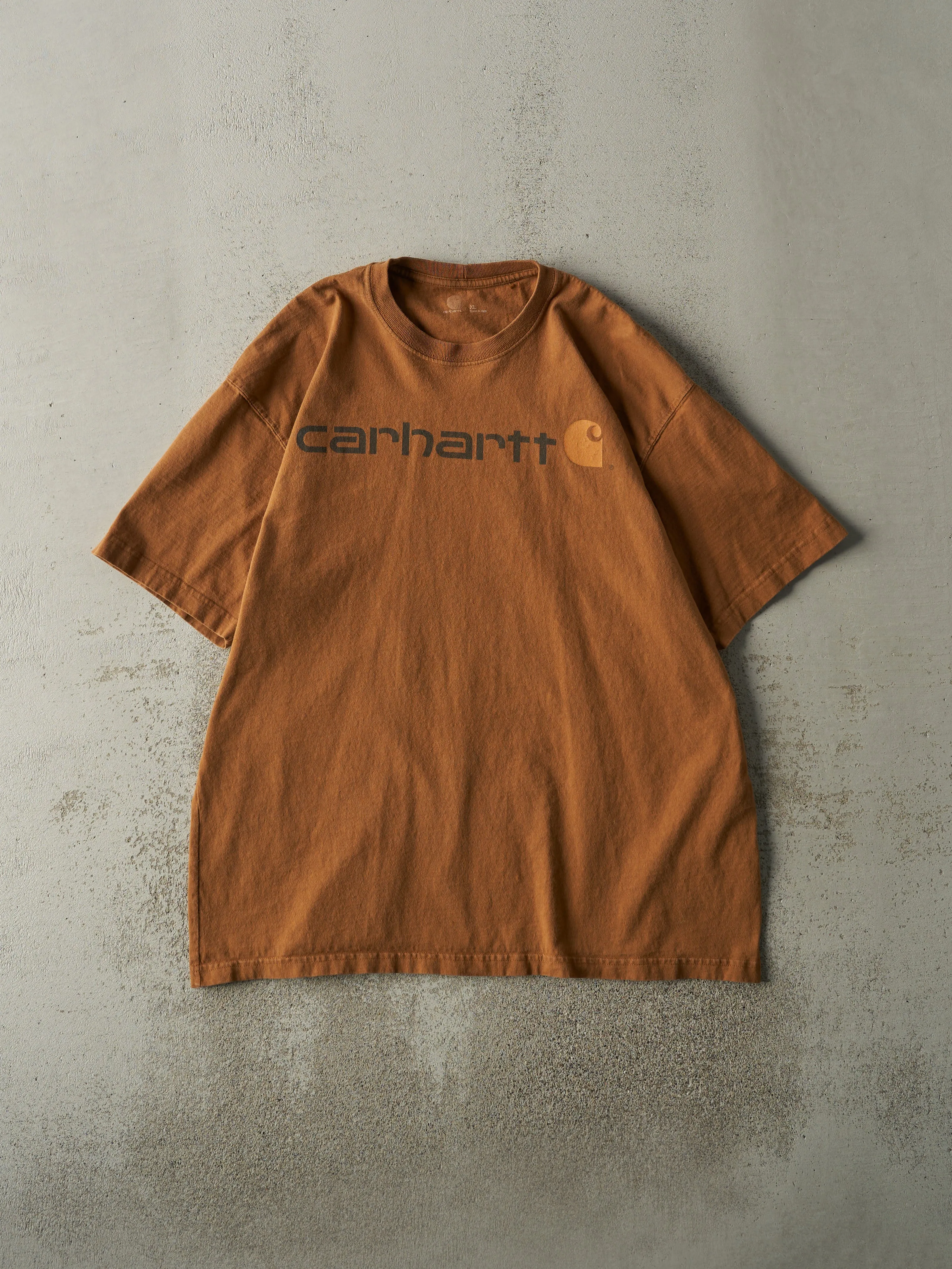 Vintage Y2K Camel Carhartt Logo Tee (XL/XXL) sold by Rebalance Vintage