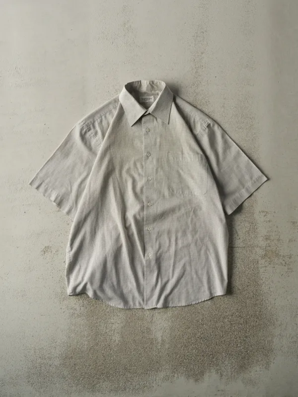 Vintage 90s Beige Short Sleeve Button Up (XL) sold by Rebalance Vintage