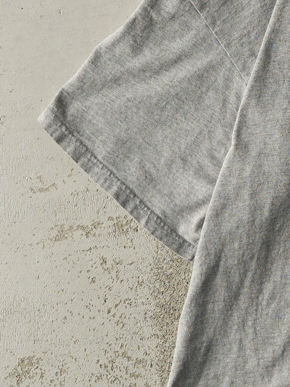 Vintage Y2K Grey Nike Embroidered Swoosh Tee (L) sold by Rebalance Vintage product image thumbnail 3