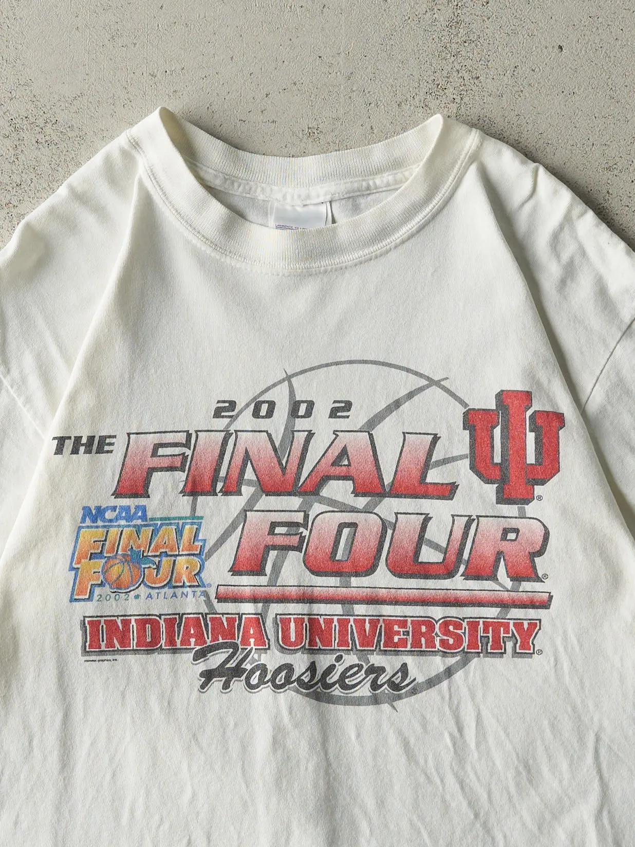 Vintage 02' White NCAA Final Four Indiana Hoosiers Tee (S/M) sold by Rebalance Vintage product image thumbnail 2