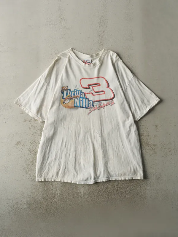 Vintage Y2K White Dale Earnhardt Jr. Nascar Tee (L/XL) sold by Rebalance Vintage