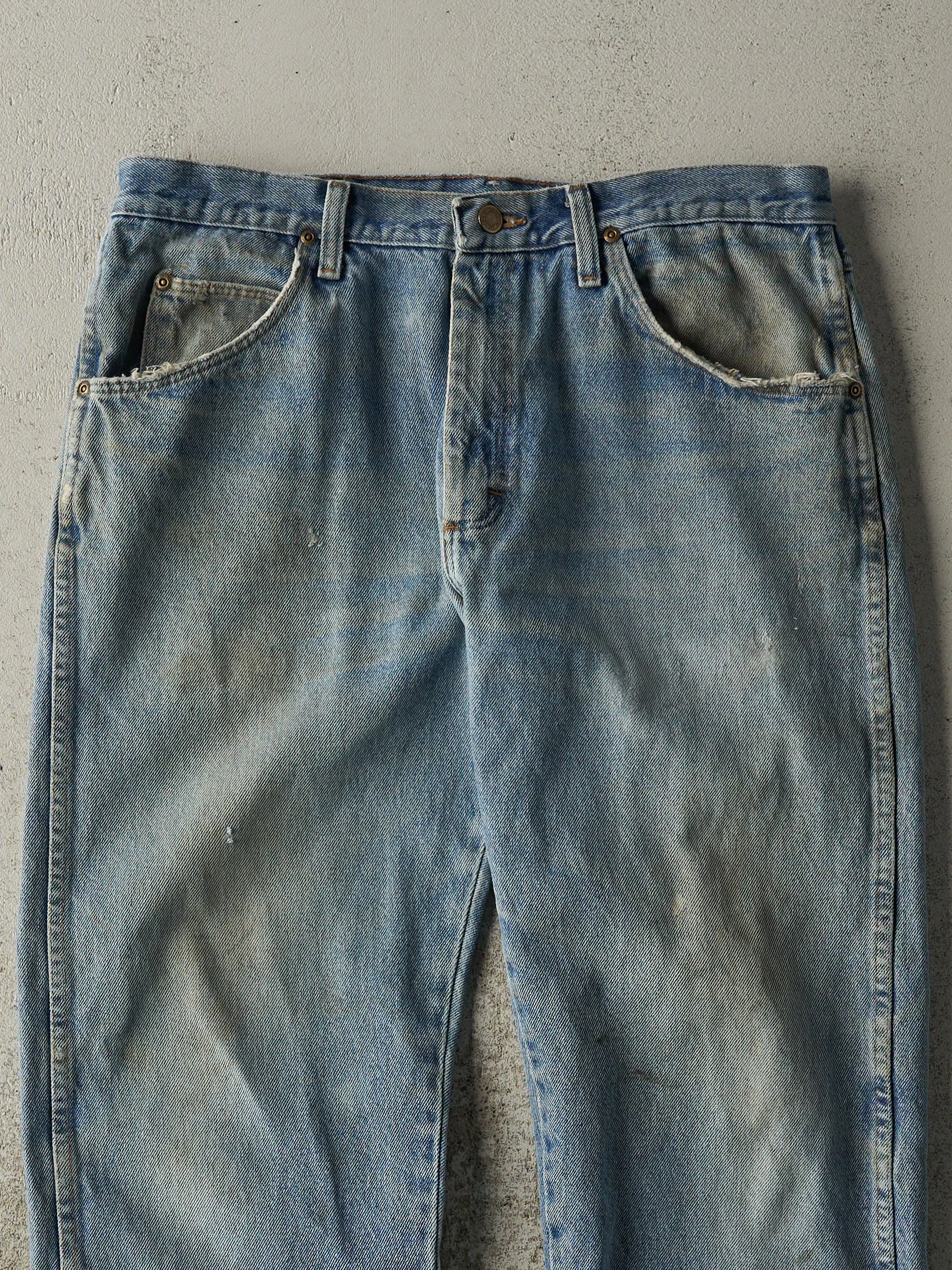Vintage 90s Light Wash Wrangler Jeans (34x29) sold by Rebalance Vintage product image thumbnail 3