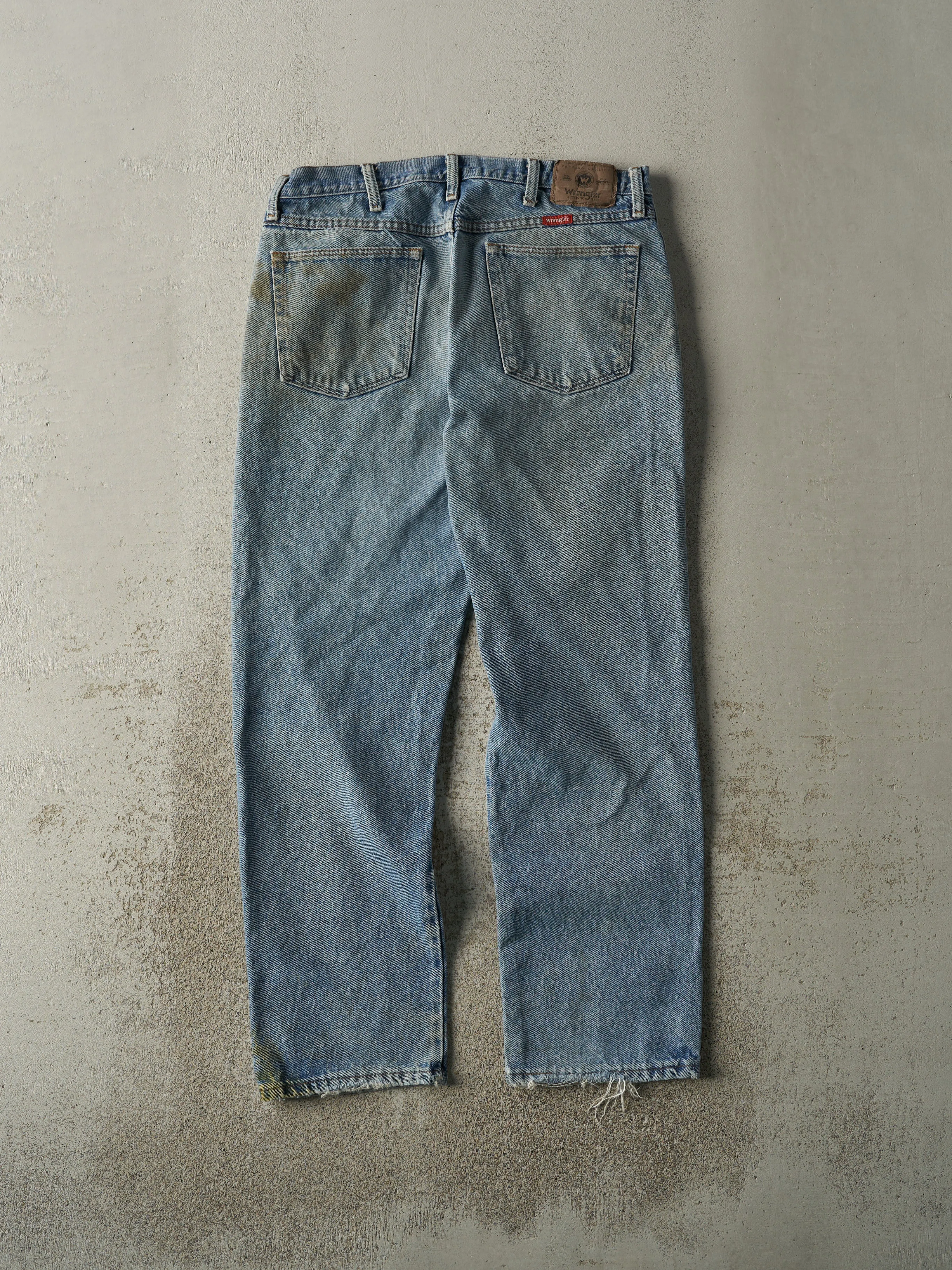 Vintage 90s Light Wash Wrangler Jeans (34x29) sold by Rebalance Vintage product image thumbnail 2