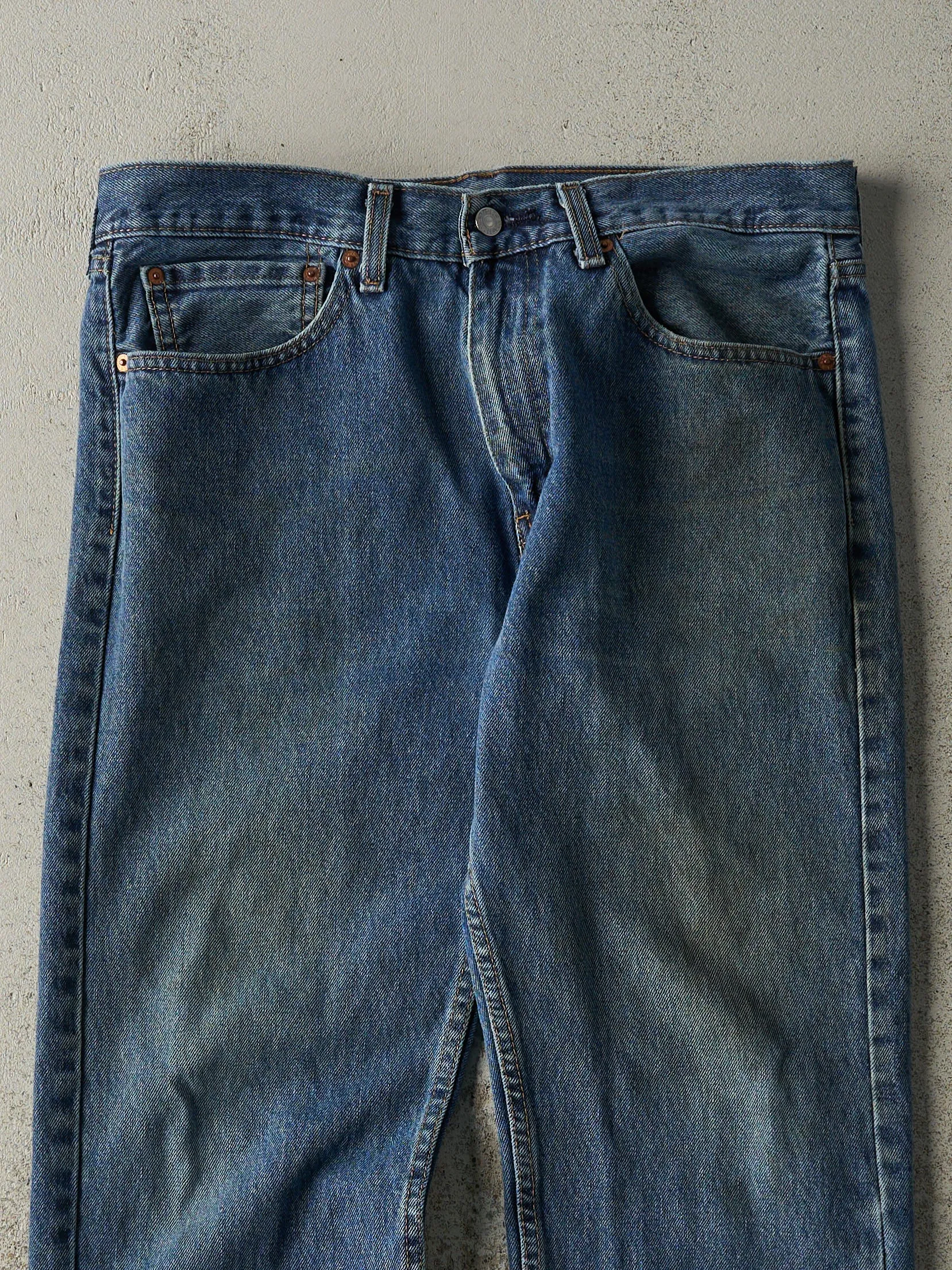 Vintage Y2K Dark Wash Levi's 505 Jeans (34x31.5) sold by Rebalance Vintage product image thumbnail 3