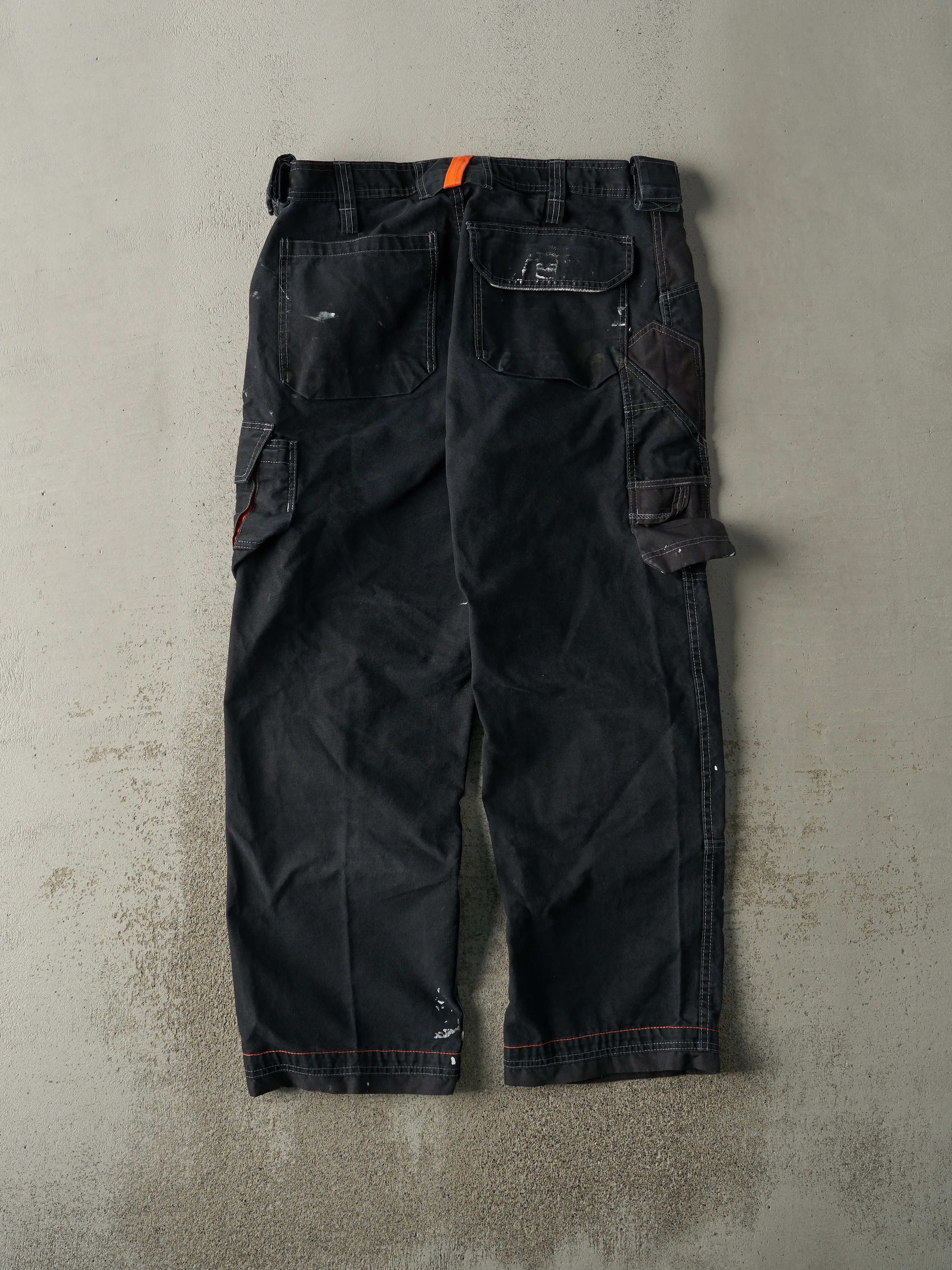 Vintage Y2K Black Cargo Utility Work Pants (35x30.5) sold by Rebalance Vintage product image thumbnail 2