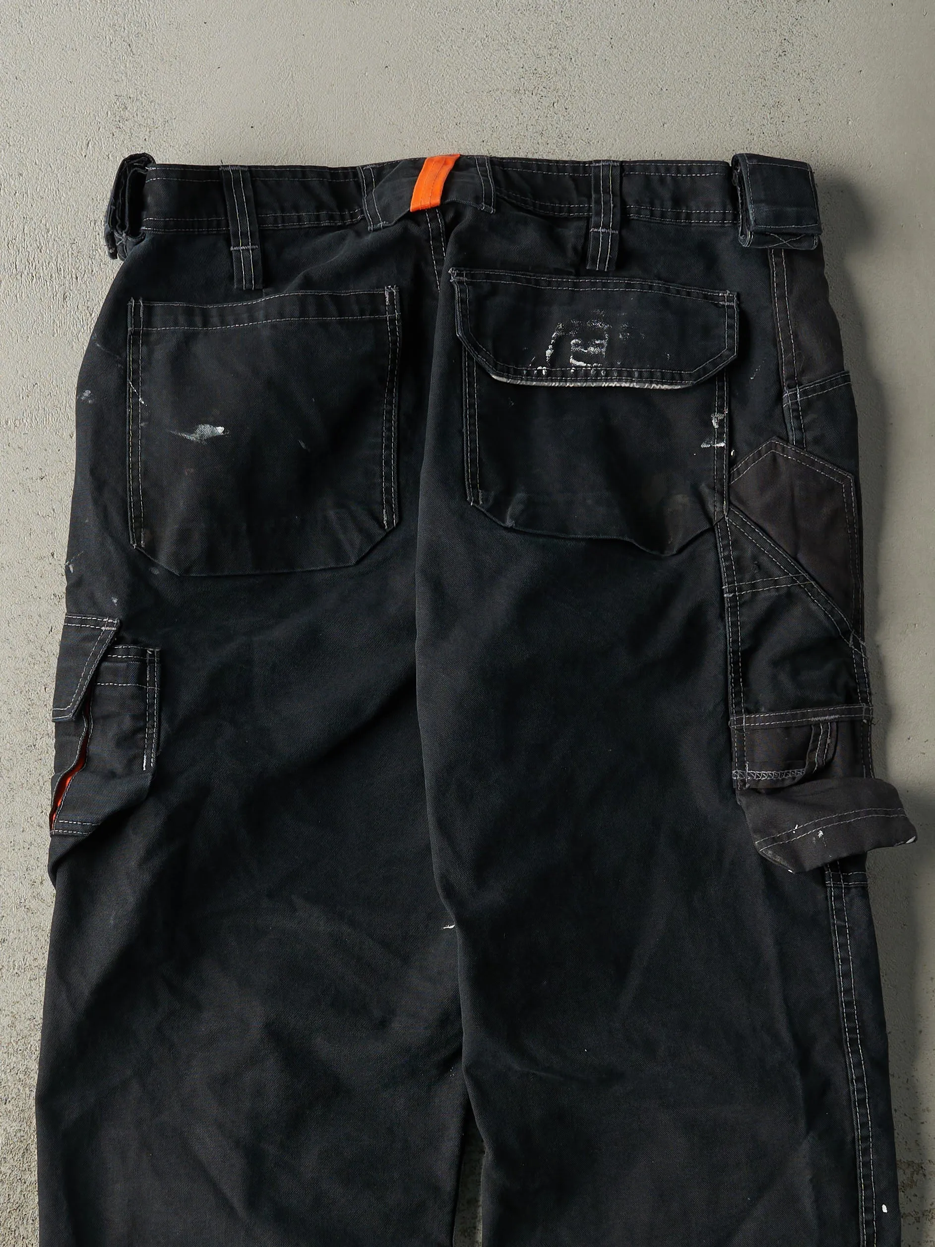 Vintage Y2K Black Cargo Utility Work Pants (35x30.5) sold by Rebalance Vintage product image thumbnail 4