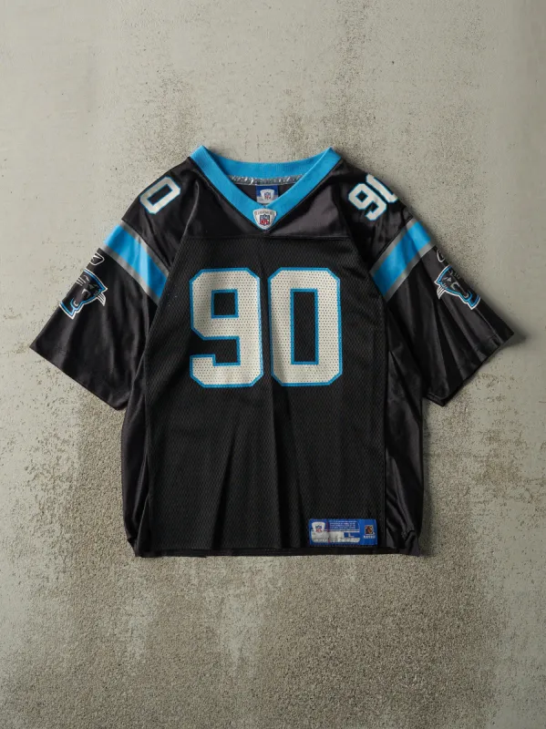 Vintage Y2K Black Carolina Panthers #90 Peppers Cropped Jersey (XS) sold by Rebalance Vintage