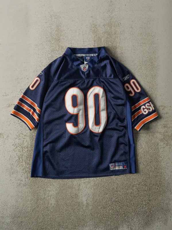 Vintage Y2K Navy Blue Chicago Bears #90 Peppers Cropped Jersey (XS/S) sold by Rebalance Vintage