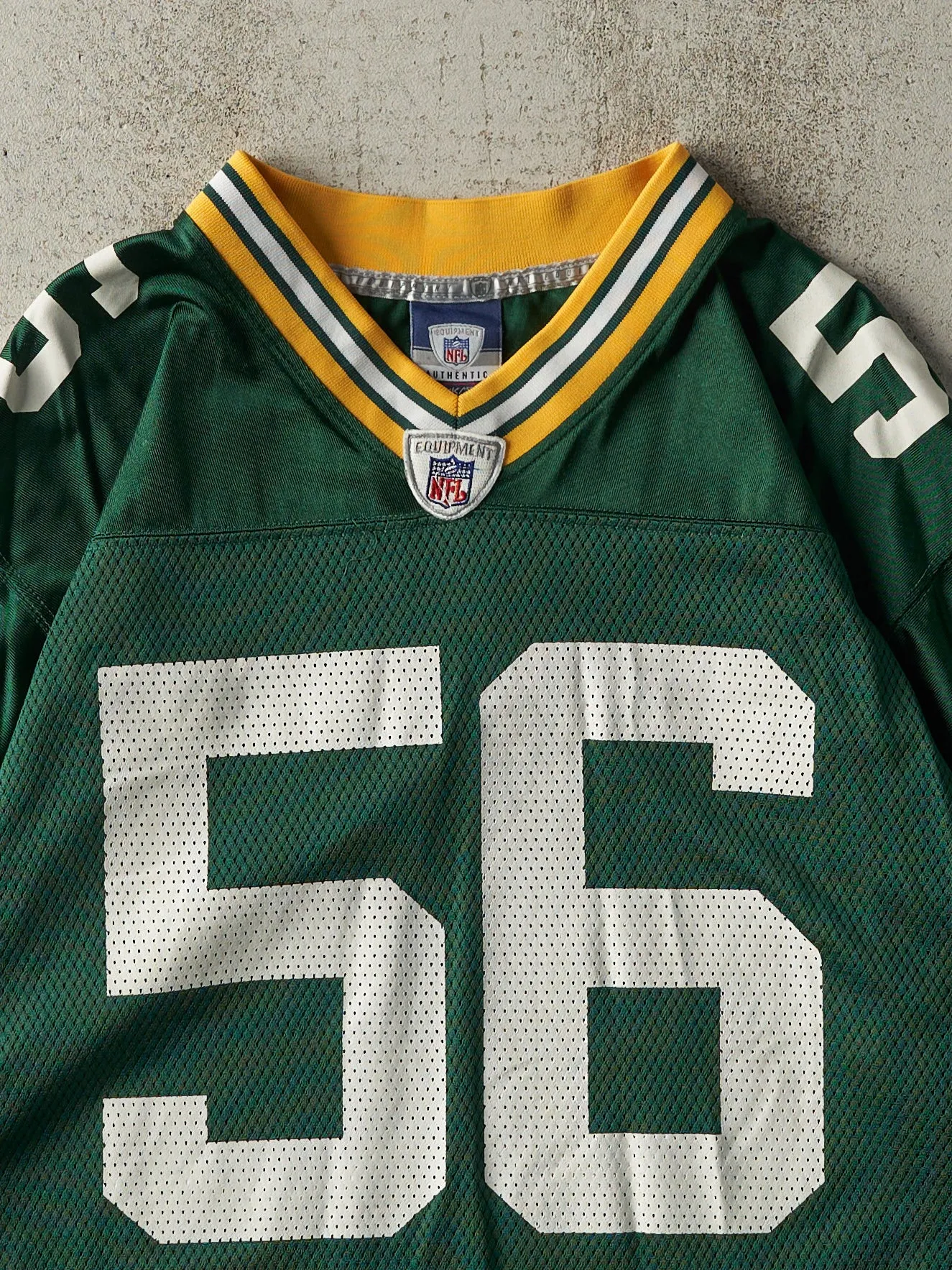 Vintage Y2K Green Green Bay Packers #56 Barnett Cropped Jersey (M) sold by Rebalance Vintage product image thumbnail 3