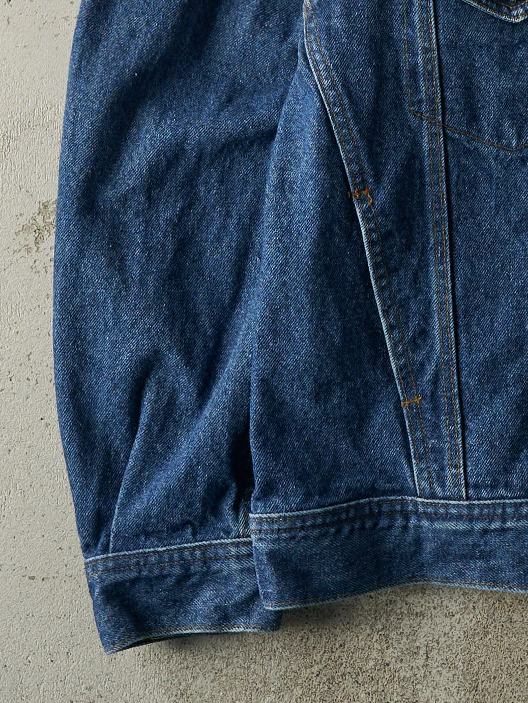 Vintage 98' Dark Wash Embroidered Whistler Cambridge Denim Jacket (L/XL) sold by Rebalance Vintage product image thumbnail 4