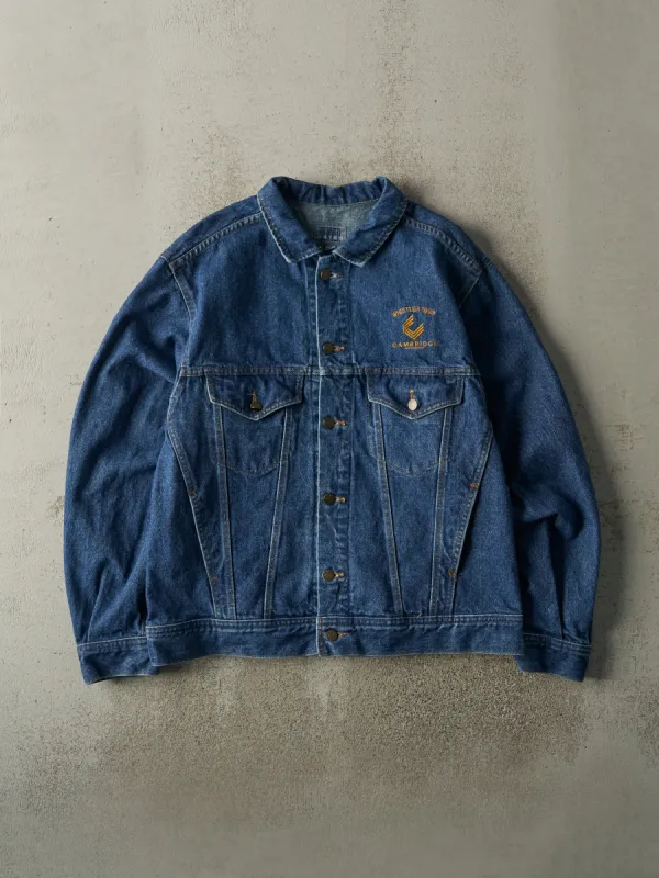 Vintage 98' Dark Wash Embroidered Whistler Cambridge Denim Jacket (L/XL) sold by Rebalance Vintage