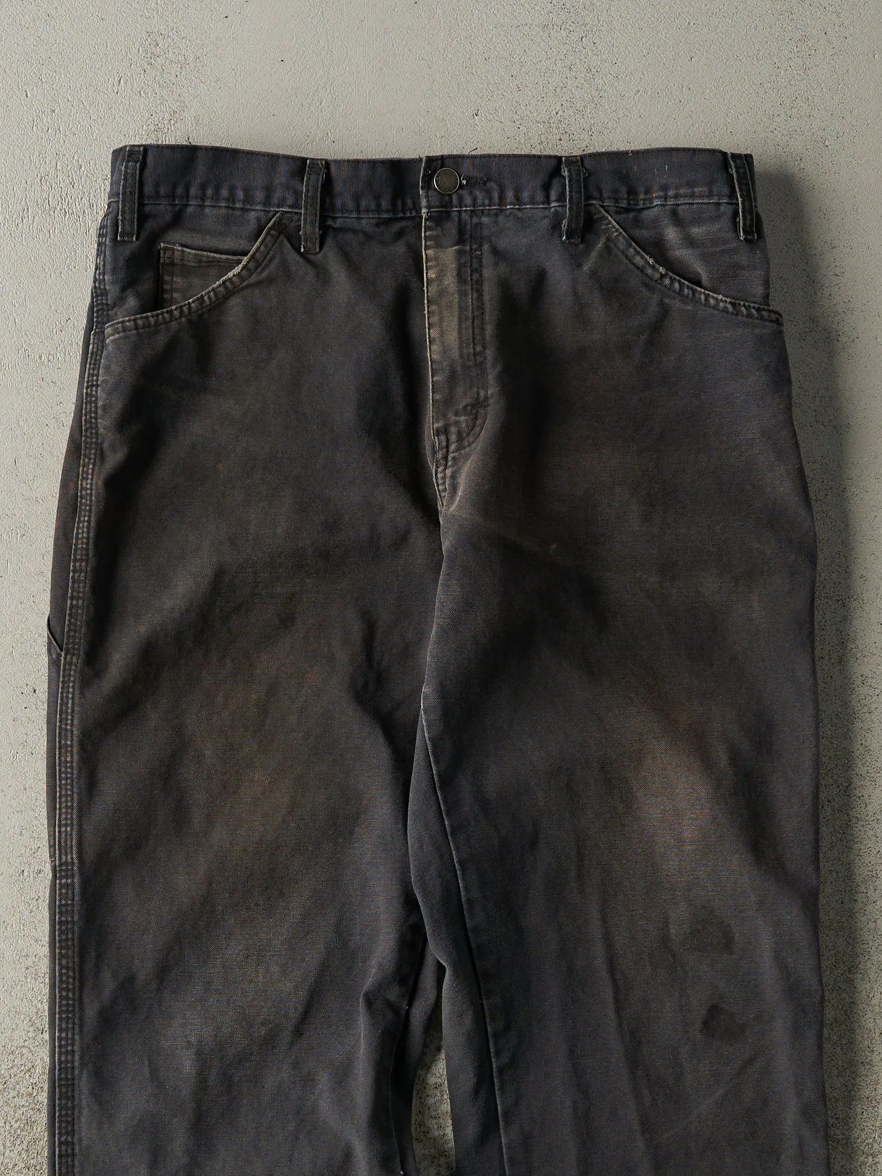 Vintage Y2K Faded Black Dickies Work Pants (34x31) sold by Rebalance Vintage product image thumbnail 4